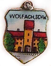 Wolfach Schw, Germany - Vintage Enamel Travel Shield Charm