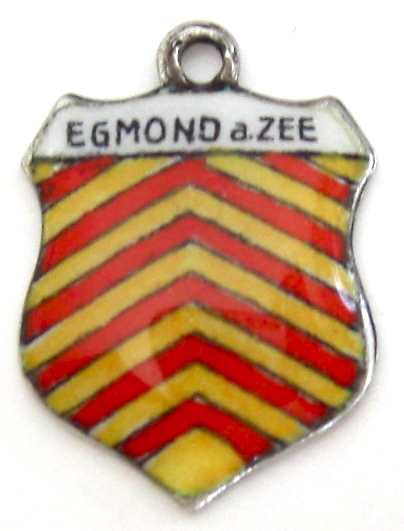 Holland - Egmond Vintage Enamel Travel Shield Charm