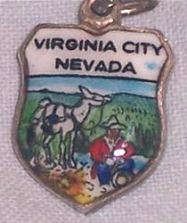 Virginia City, Nevada - Miner Travel Shield Charm