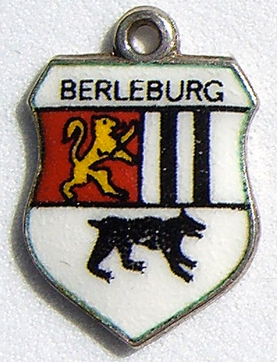 Berleburg, Germany - Enamel Travel Shield Charm