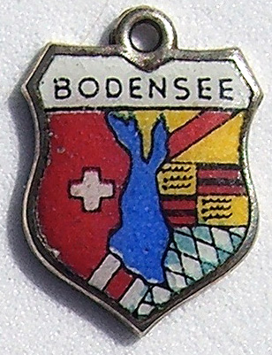 Bodensee, Germany - Vintage Enamel Travel Shield Charm