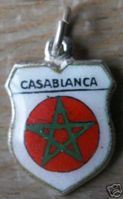 Africa: Morocco: Casablanca Shield Charm - Click Image to Close