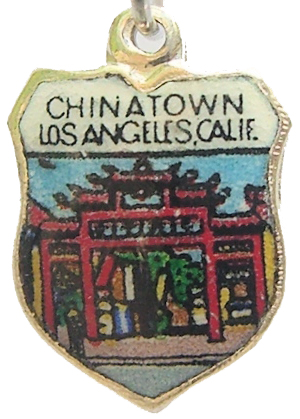 Los Angeles, CA - Chinatown Shield charm