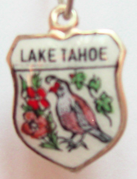 Lake Tahoe, California - State bird and flower of California 2