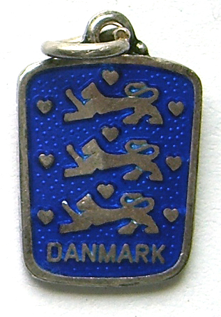Danmark - Blue Enamel Crest 3