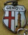 Genova, Italy - Enamel Shield Charm Flag and Tower