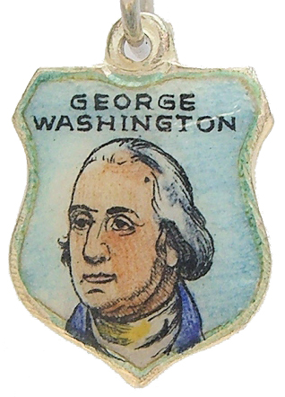 Washington DC - George Washington 2 Travel Shield Charm - Click Image to Close
