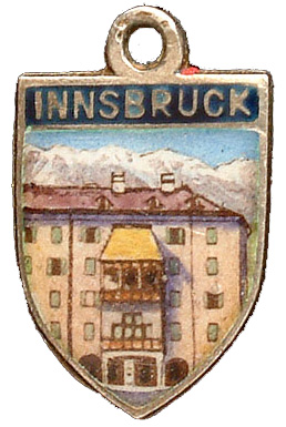 Innsbruck, Austria - Vintage Enamel Shield Charm
