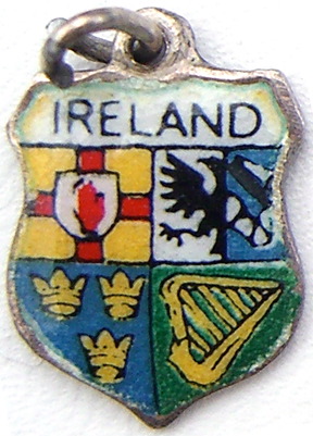 Ireland Enamel Crest Charm - Coat of Arms