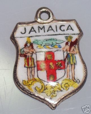 Jamaica - Coat of Arms Travel Shield Charm