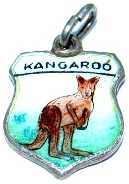 Kangaroo - Africa Travel Shield Charm