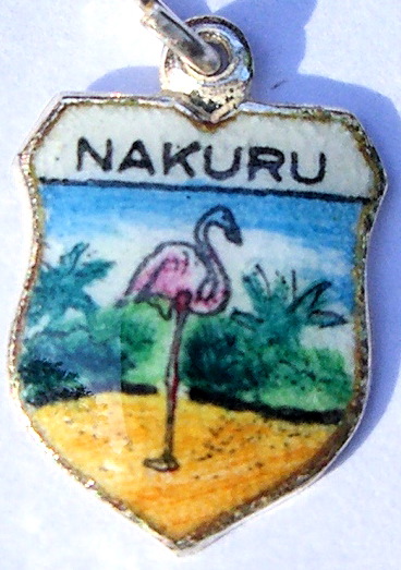 Africa - Nakuru, Kenya - Flamingo Travel Shield Charm