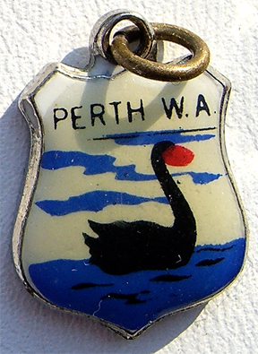 Perth, Western Australia - Crest Charm