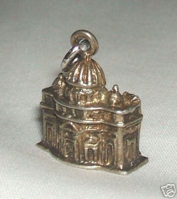 Vatican 3D Silver Charm