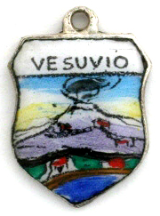 Vesuvio - Mt. Vesuvius Italy - Shield Charm