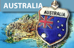 Australia Travel Shield Charms