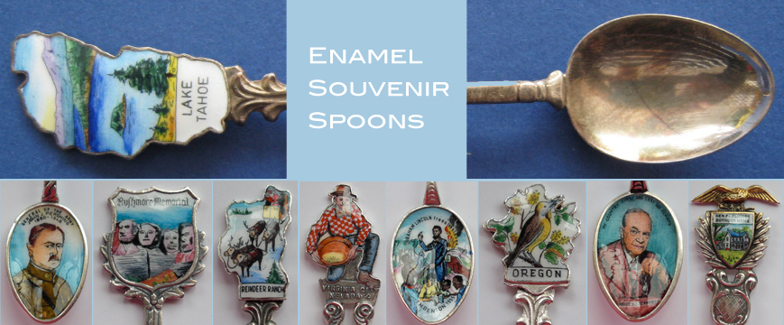 Enamel Souvenir Spoons