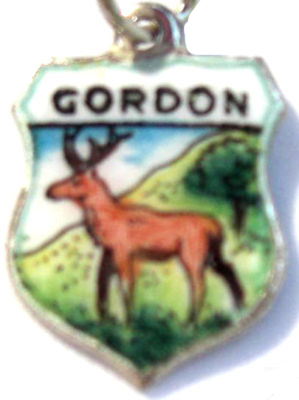 ANIMALS - GORDON SILVER Enamel Travel Shield Bracelet Charm