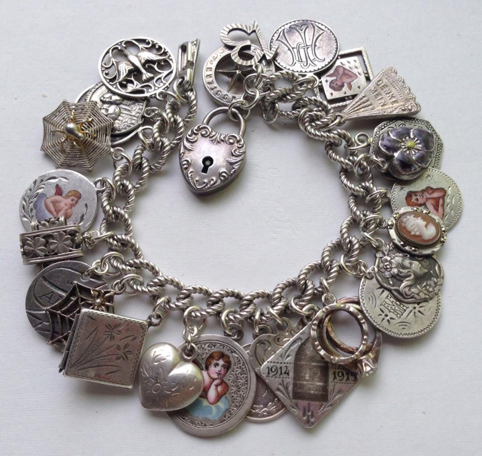 eCharmony Charm Bracelet Collection - 2 Angela Angie Angels Love Token Charms