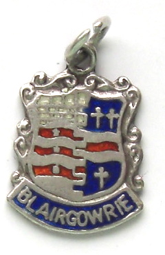 BLAIRGOWRIE, Scotland - Coat of Arms Enamel Travel Shield Charm - Click Image to Close