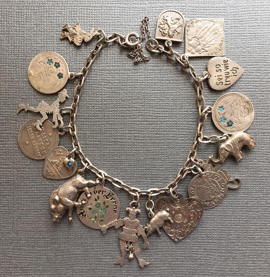 eCharmony Charm Bracelet Collection - Jester & Thin Coin Charms