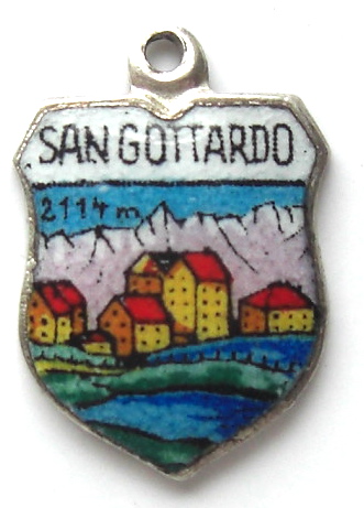 San Gottardo, Switzerland - Saint Gotthard's Hospice and Museum 2 Travel Shield Charm