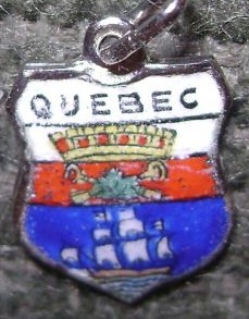 Quebec, Canada - Canada crest shield charm