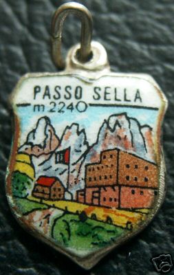 Passo Sella, Italy Mountain Scene