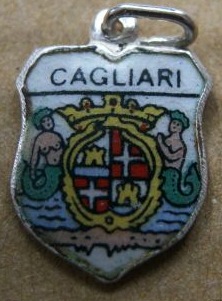 Cagliari, Italy - Mermaid coat of arms charm