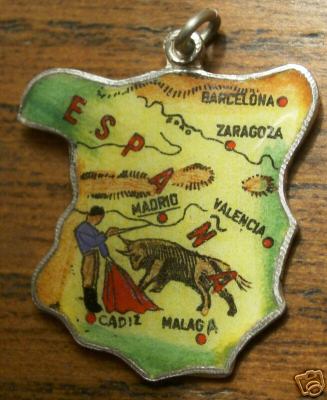 Spain Map Charm
