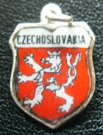 Czechoslovakia Travel Shield Charm