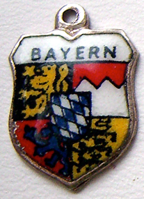 Bayern, Germany - BAVARIA Enamel Travel Shield Charm