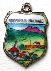 Bodenmais Bay Wald, Germany - Enamel Travel Shield Charm