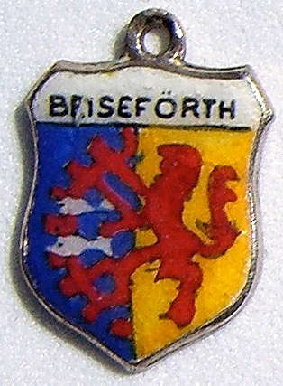 Briseforth, Germany - Vintage Enamel travel shield charm