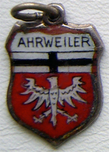 Ahrweiler, Germany - Vintage Enamel Travel Shield Charm - Click Image to Close