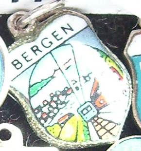 Norway - Bergen Travel Shield Charm