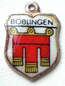 Boblingen, Germany - Enamel Travel Shield Charm