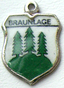 Braunlage, Germany - Enamel Travel Shield Charm
