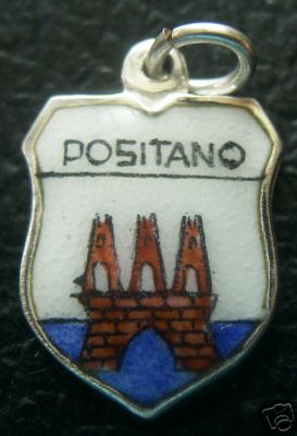 Positano, Italy - Coat of Arms Shield Charm
