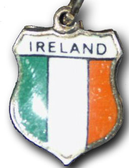 Ireland Travel Shield Charms