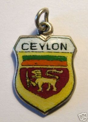 Ceylon India Crest Travel Shield Charm