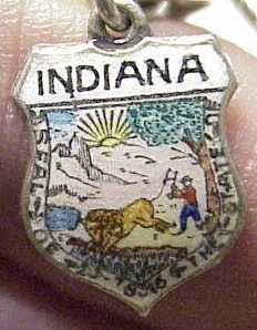 Indiana - State Crest Charm