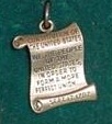 USA Silver Constitution Charm