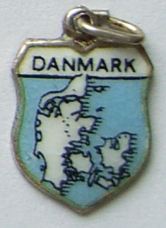 Danmark - Danmark Map Shield Charm