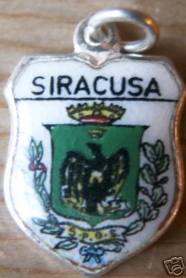 Siracusa, Italy - Coat of Arms shield charm