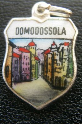 Domodossola, Italy - Town Scene Travel Shield Charm