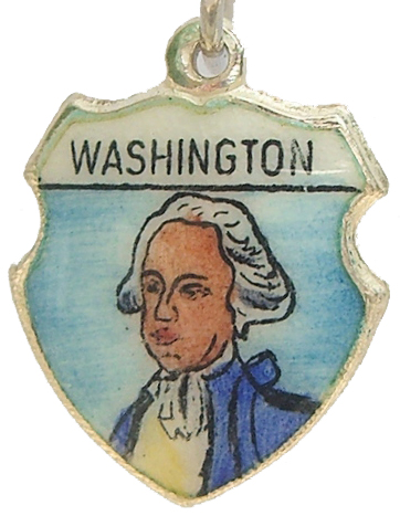 Washington DC - George Washington 3 Travel Shield Charm