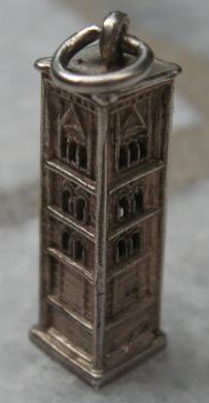 Firenze (Florence), Italy - Giotto Campanile Tower Silver Charm