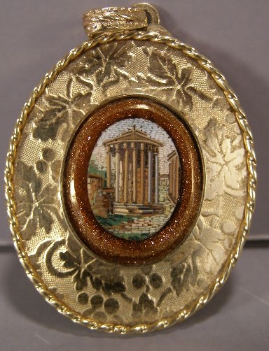 Micro Mosaic - Rome Gold Pin