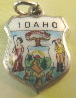 Idaho Seal - Vintage Enamel Souvenir Shield Charm